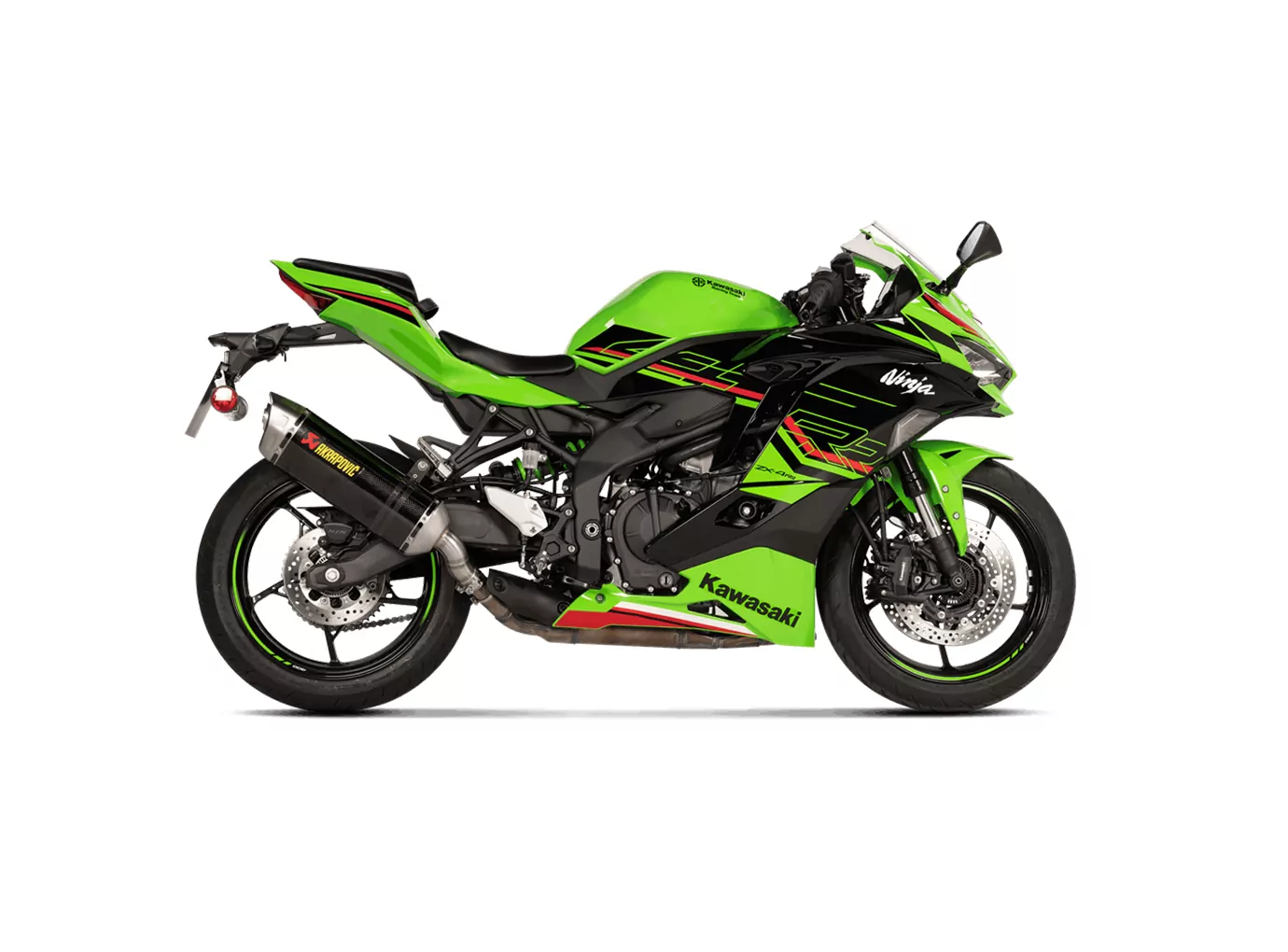 Akrapovic Slip-On Line (Carbon) Auspuff für Kawasaki Ninja ZX-4R und ZX-4RR Modelljahr 2023-