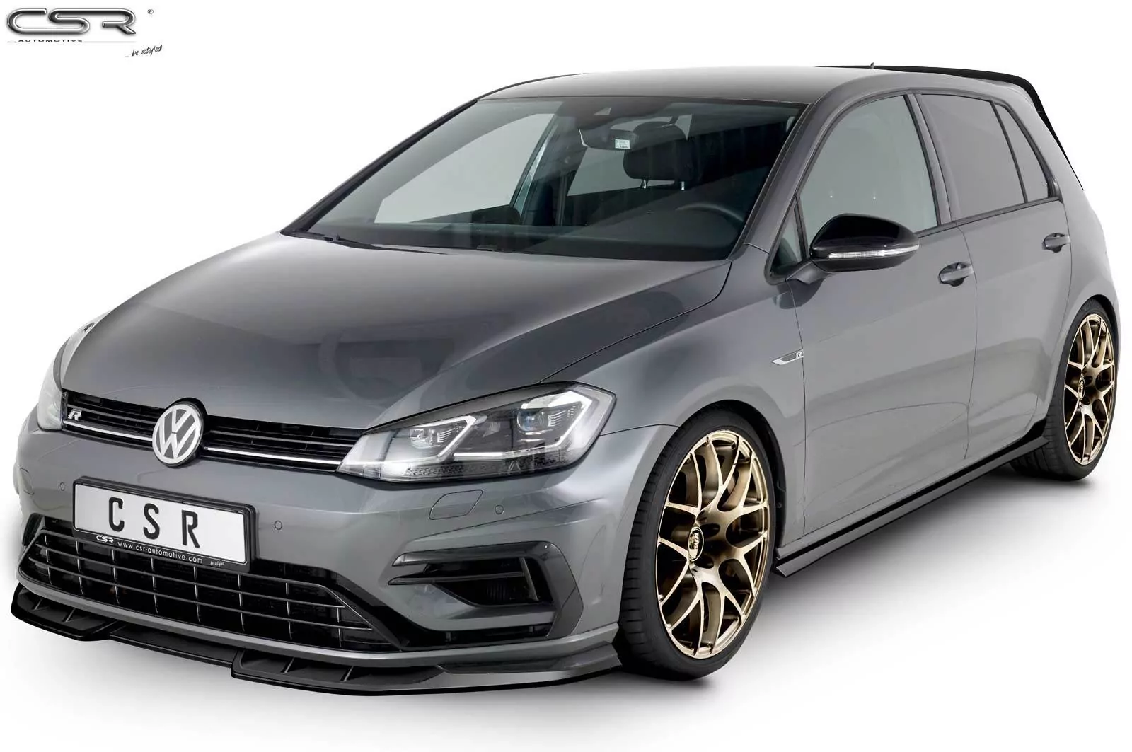 Scheinwerferblenden Glossy für VW Golf 7 Facelift Glossy (schwarz hochglanz)