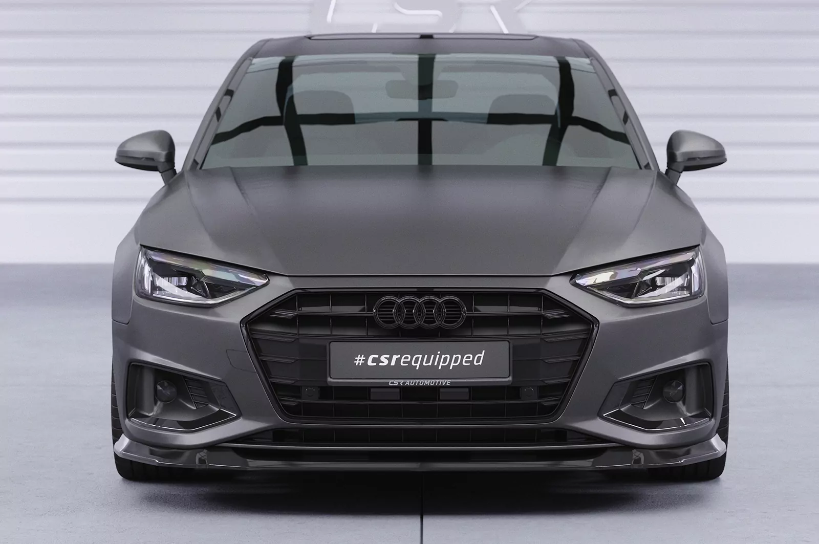 Cup-Spoilerlippe mit ABE für Audi A4 B9 (Typ 8W) CSL530 Schwarz Strukturiert