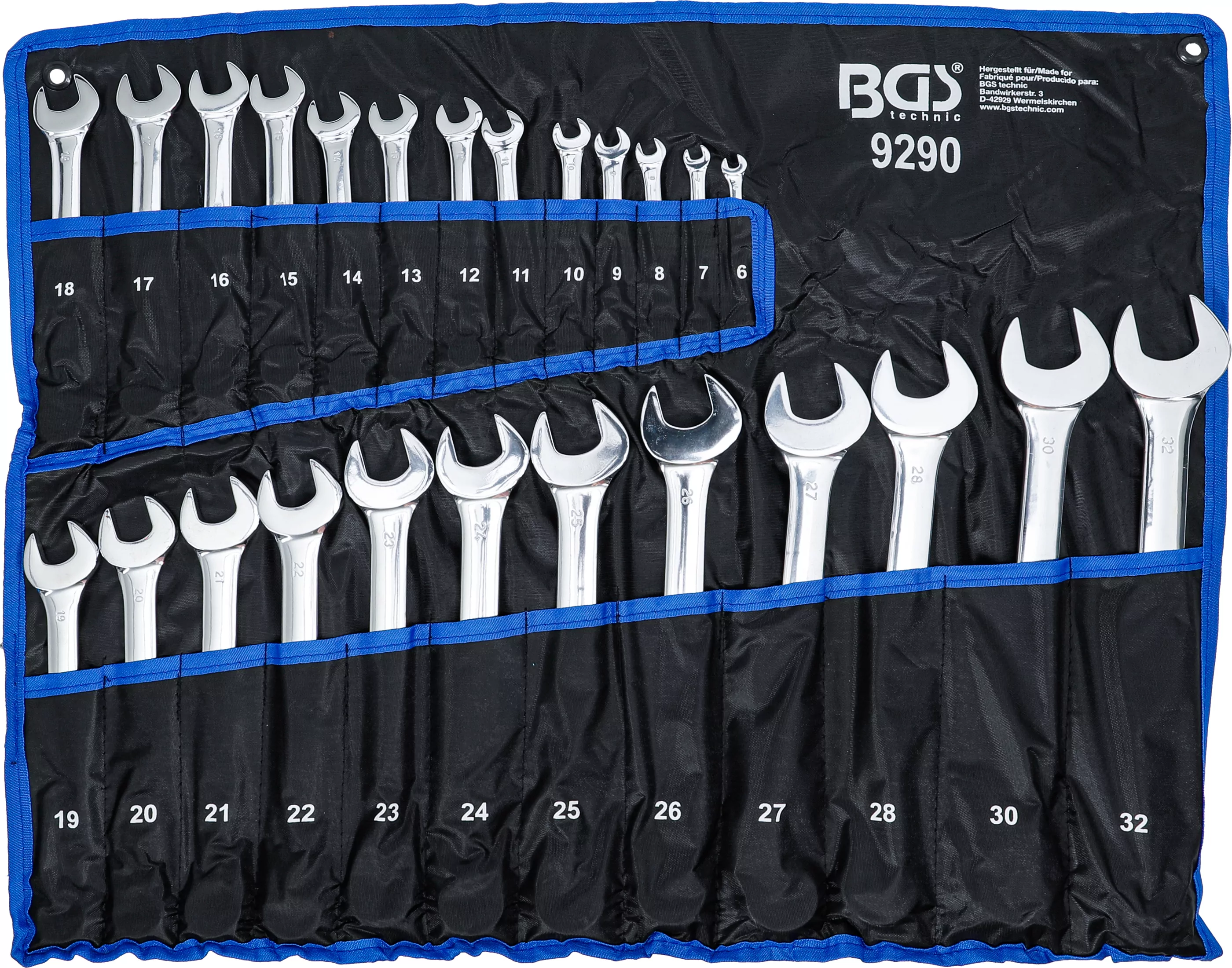 Maul-Ringschlüssel-Satz | SW 6 - 32 mm | 25-tlg.