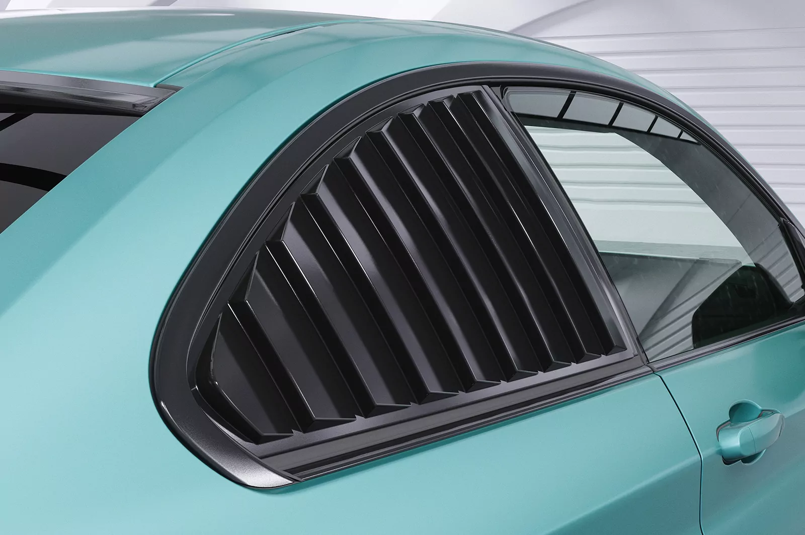 Seitenscheibenblenden für BMW 2er F22/F87 Coupe SSB003 Schwarz Strukturiert