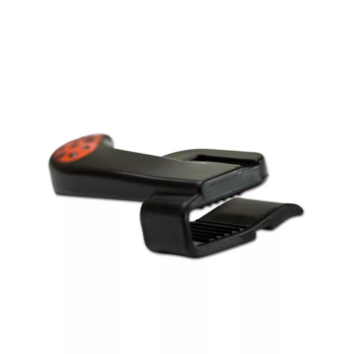 Daumen Gashebelunterstützung Quad/ATV | schw./rot Kabelbinder 20 cm | Maße: L 85 x B 45 x T 22 mm