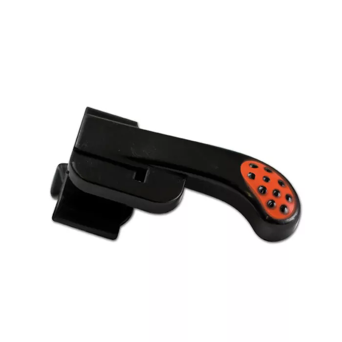 Daumen Gashebelunterstützung Quad/ATV | schw./rot Kabelbinder 20 cm | Maße: L 85 x B 45 x T 22 mm