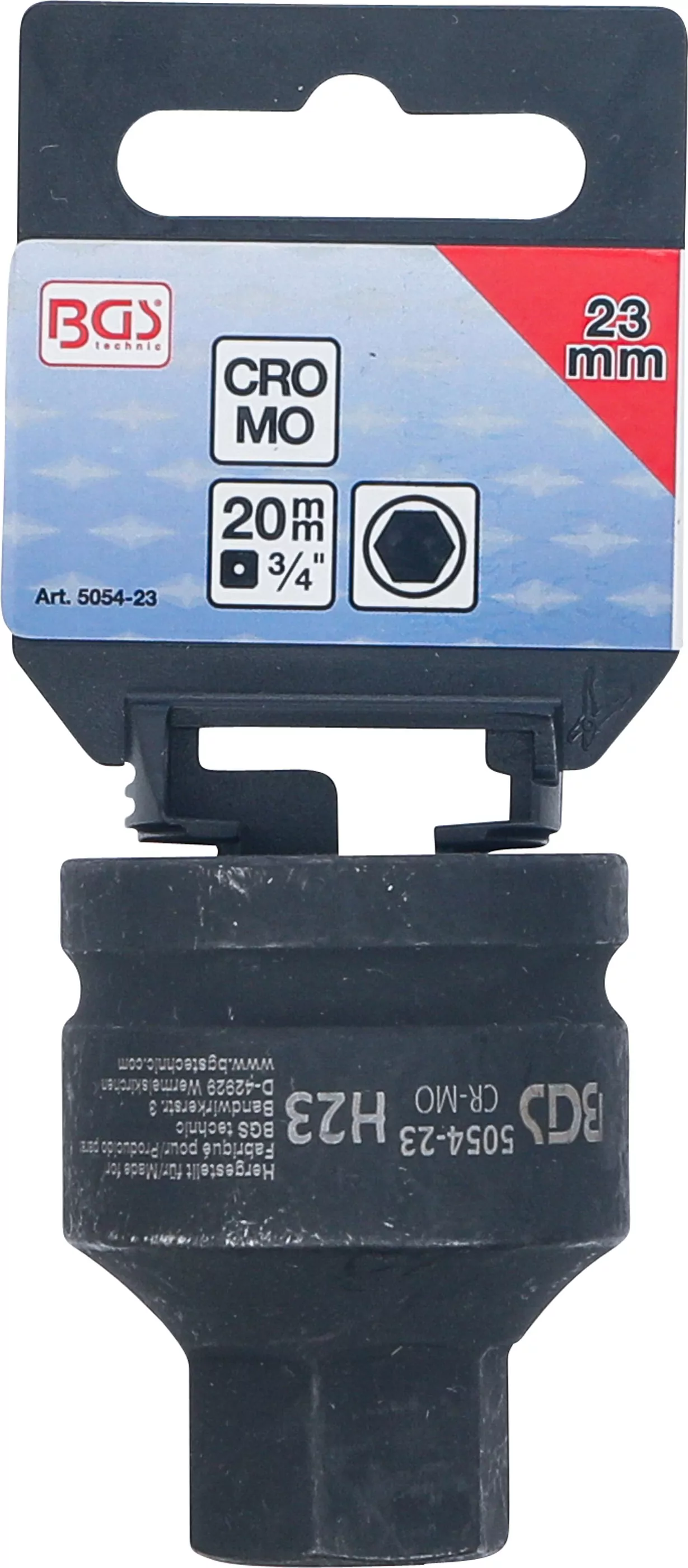 Kraft-Bit-Einsatz | Länge 55 mm | Antrieb Innenvierkant 20 mm (3/4") | Innensechskant 23 mm