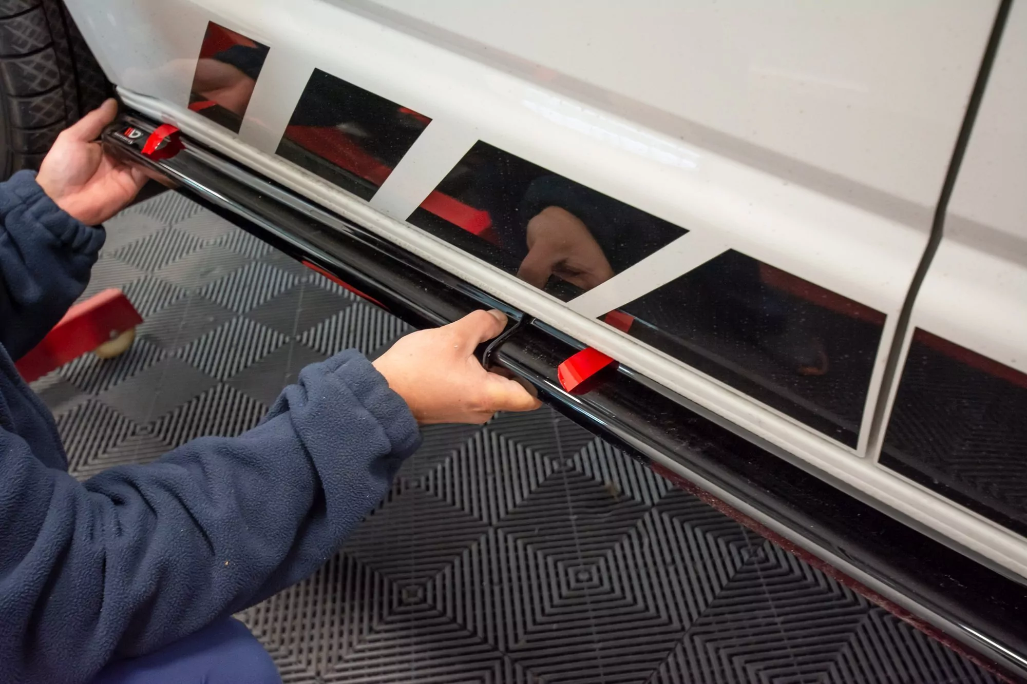 Seitenschweller Ansatz Passend Für Passend Für VW T6 Schwarz Hochglanz Schwarz Hochglanz