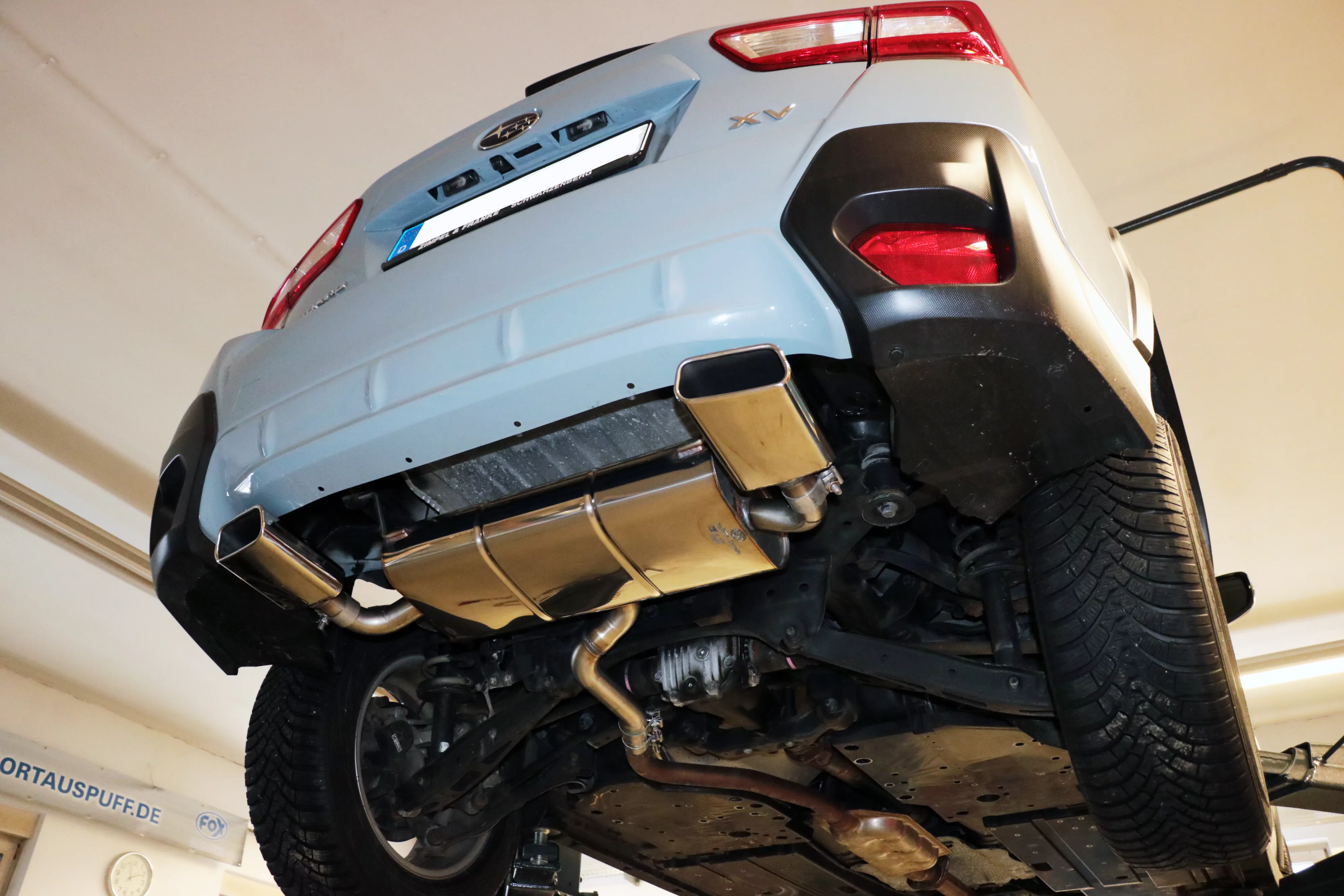 Subaru XV - G5  Endschalldämpfer quer Ausgang rechts/links - 145x65 Typ 59 rechts/links