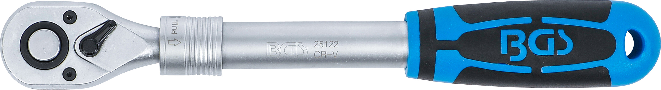 Umschaltknarre, ausziehbar | Abtrieb Außenvierkant 12,5 mm (1/2") | 305 - 445 mm