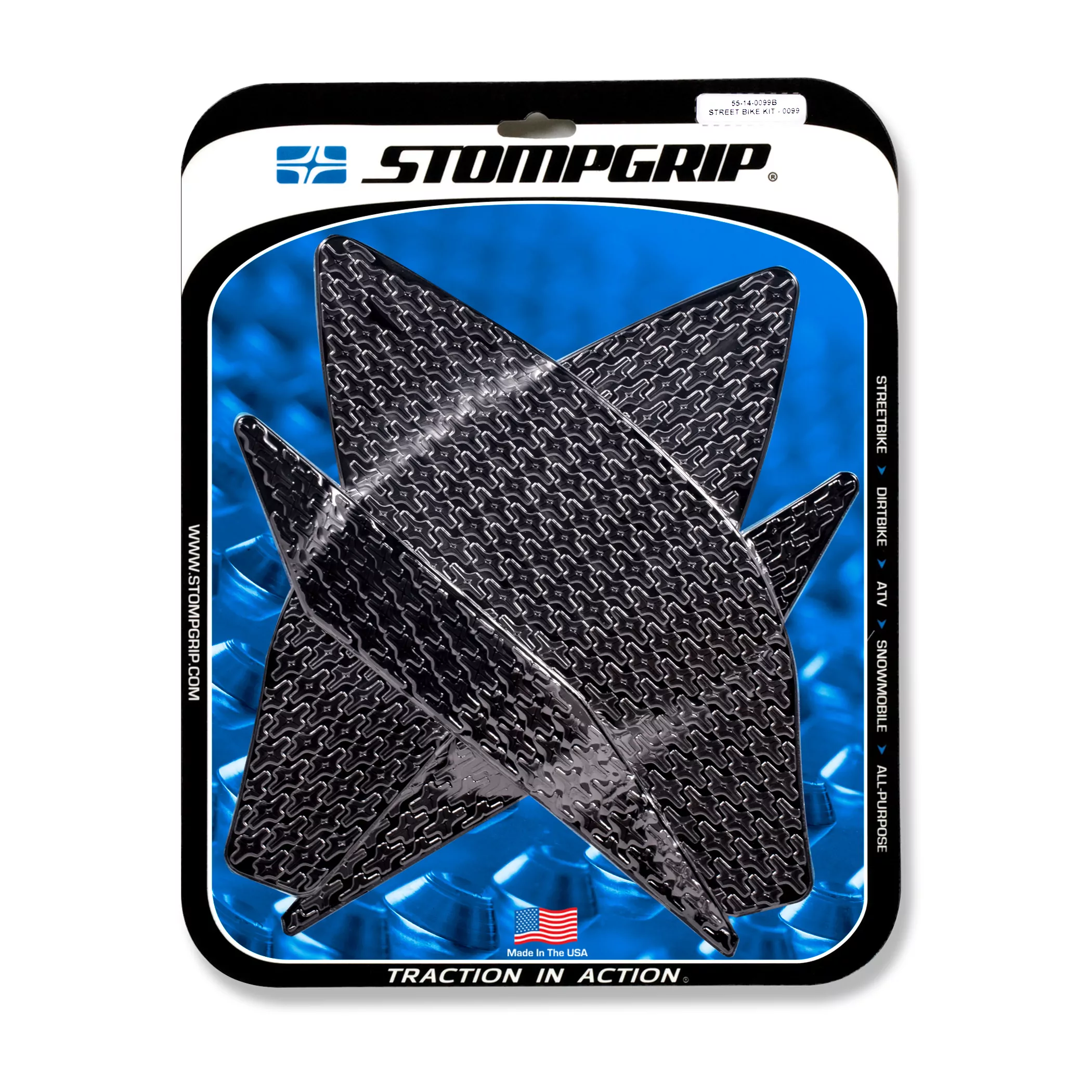Stompgrip Traction Pad Icon für Yamaha YZF-R1 15-22 Schwarz