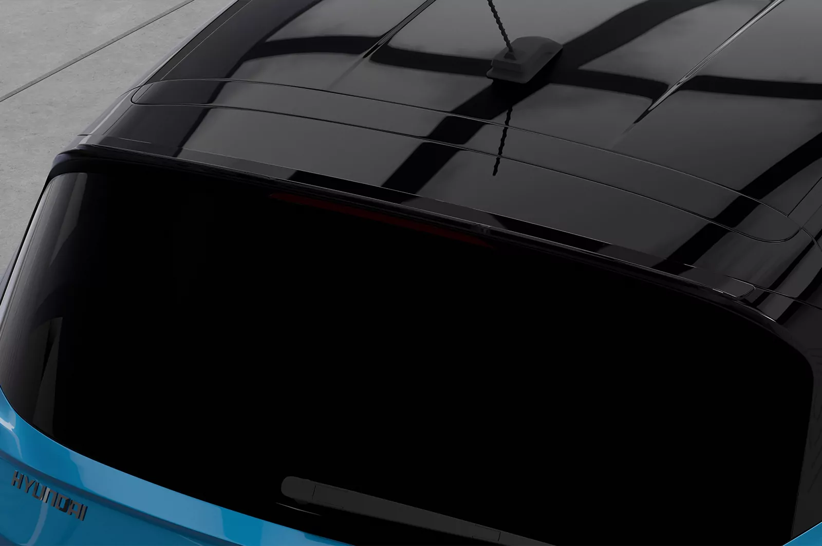 Heckflügel mit ABE für Hyundai i10 (3. Gen.) HF837 Schwarz Strukturiert