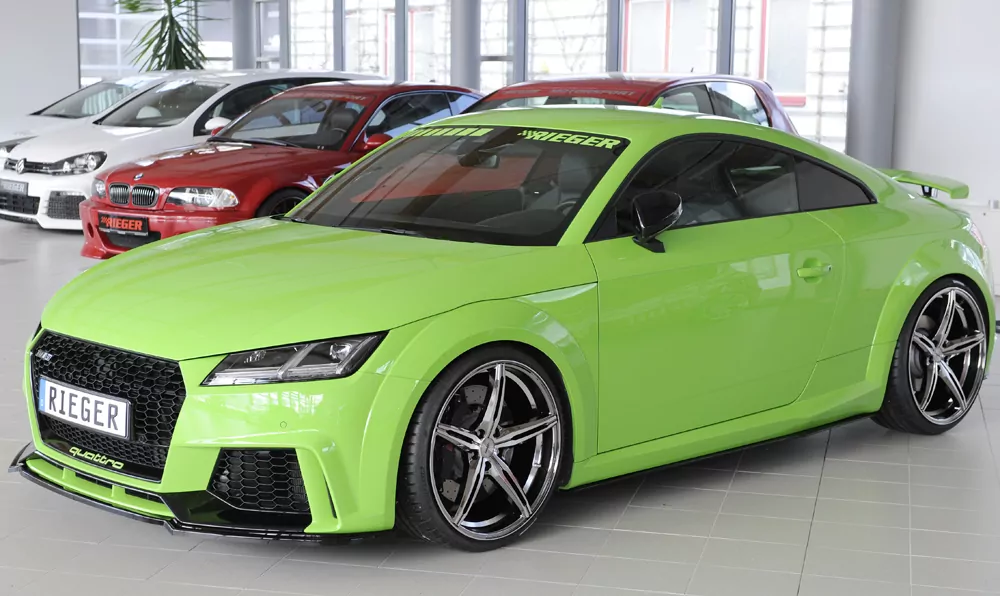 Rieger Spoilerschwert für Audi TT RS (8J/8J1-FV/8S) | Roadster 05.16-08.18 (bis Facelift) für orig. TT-RS Frontschürze
