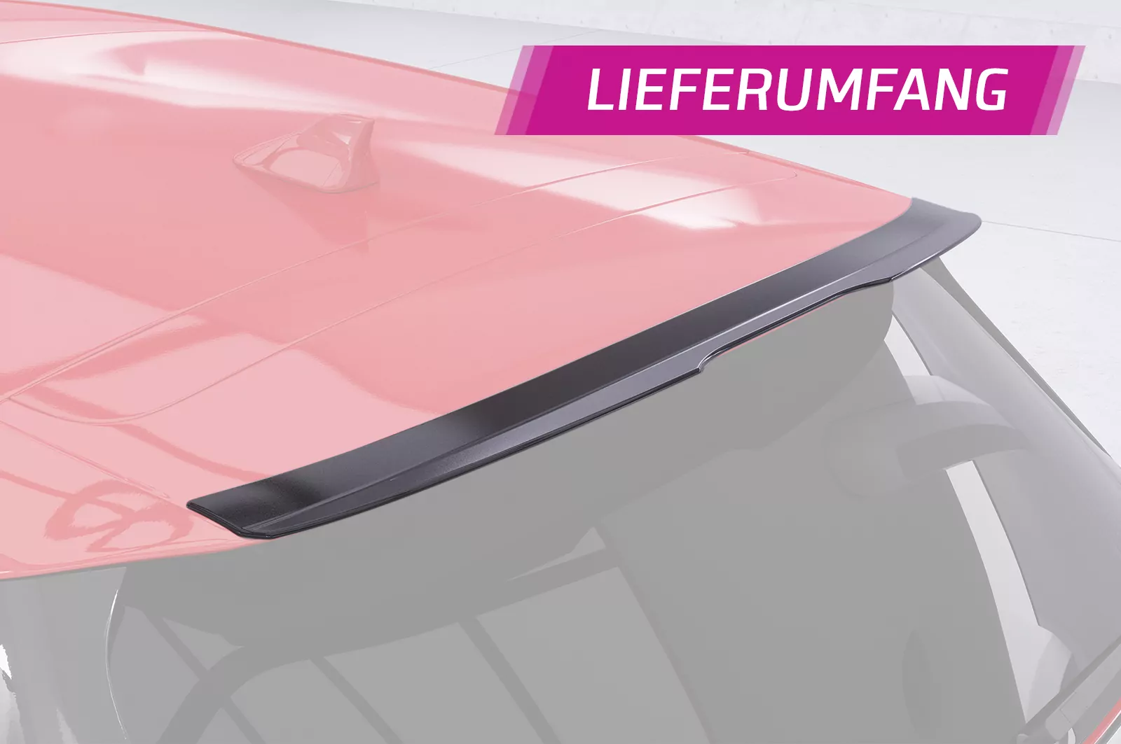 Heckflügel mit ABE für Kia Ceed (CD) HF658 Strukturiert (schwarz matt)