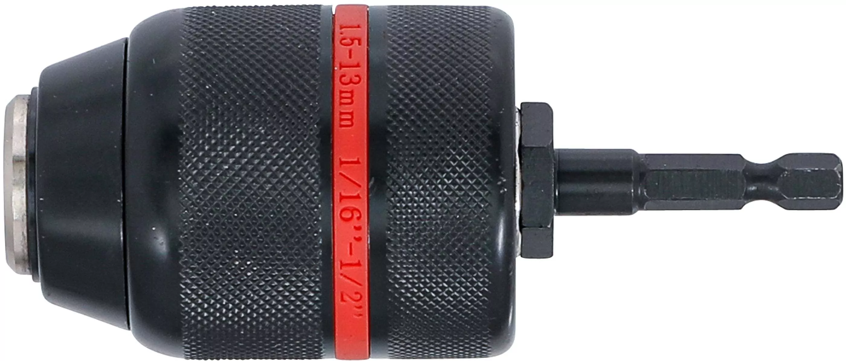 Schnellspannbohrfutter | Metallausführung | Antrieb Außensechskant 6,3 mm (1/4") x 20 UNF | 1,5 - 13 mm