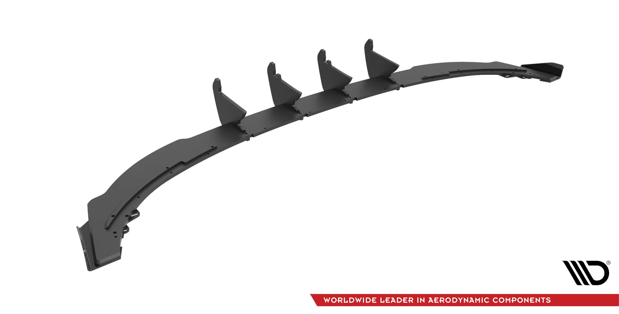 Robuste Racing Diffusor Heck Ansatz +Flaps Für Audi A3 Sportback 8Y Schwarz Hochglanz