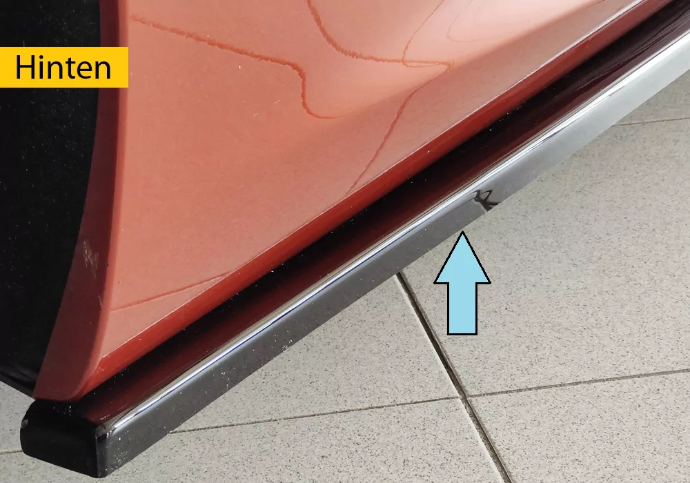 Rieger Seitenschweller rechts ansatz glanz schwarz für BMW 1er F21  (1K2) Lim. / 2-tür. 05.2015- (ab Facelift) LCI