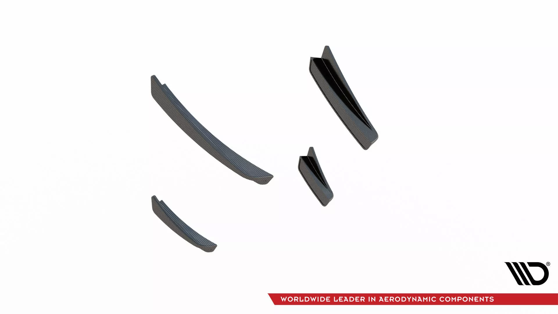 Carbon Fiber Front Bumper Wings (Canards) Prepreg BMW 1er F40 M-Paket/ M135i