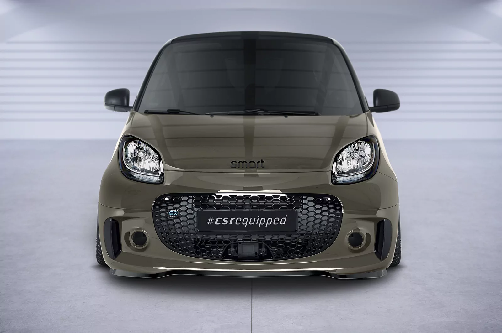 Cup-Spoilerlippe mit ABE für Smart EQ fortwo (fortwo 453) CSL610 Schwarz Strukturiert