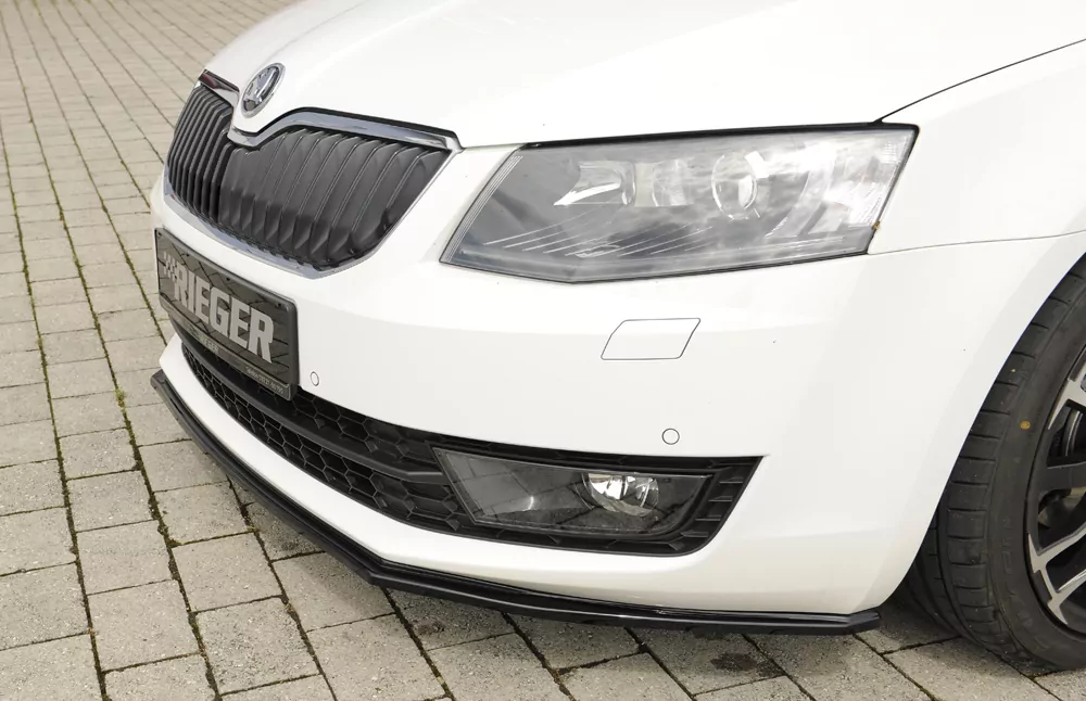 Rieger Spoilerschwert für Skoda Octavia (5E) | Lim. 02.13-01.17 (bis Facelift) für orig. Frontschürze