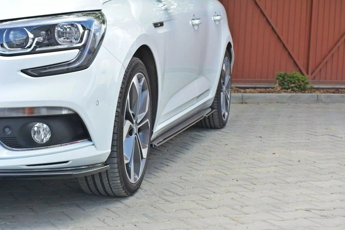 Seitenschweller Ansatz Passend Für Passend Für Renault Megane Mk4 Hatchback Schwarz Hochglanz Schwarz Hochglanz