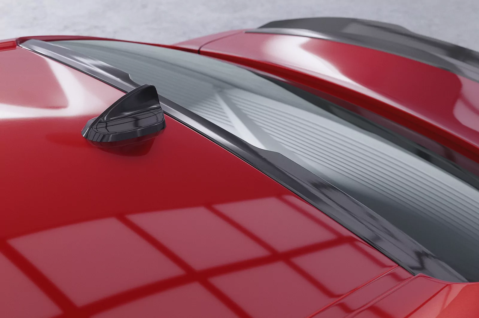 Heckscheibenblende für Alfa Romeo Giulia (Typ 952) HSB113 Schwarz Strukturiert