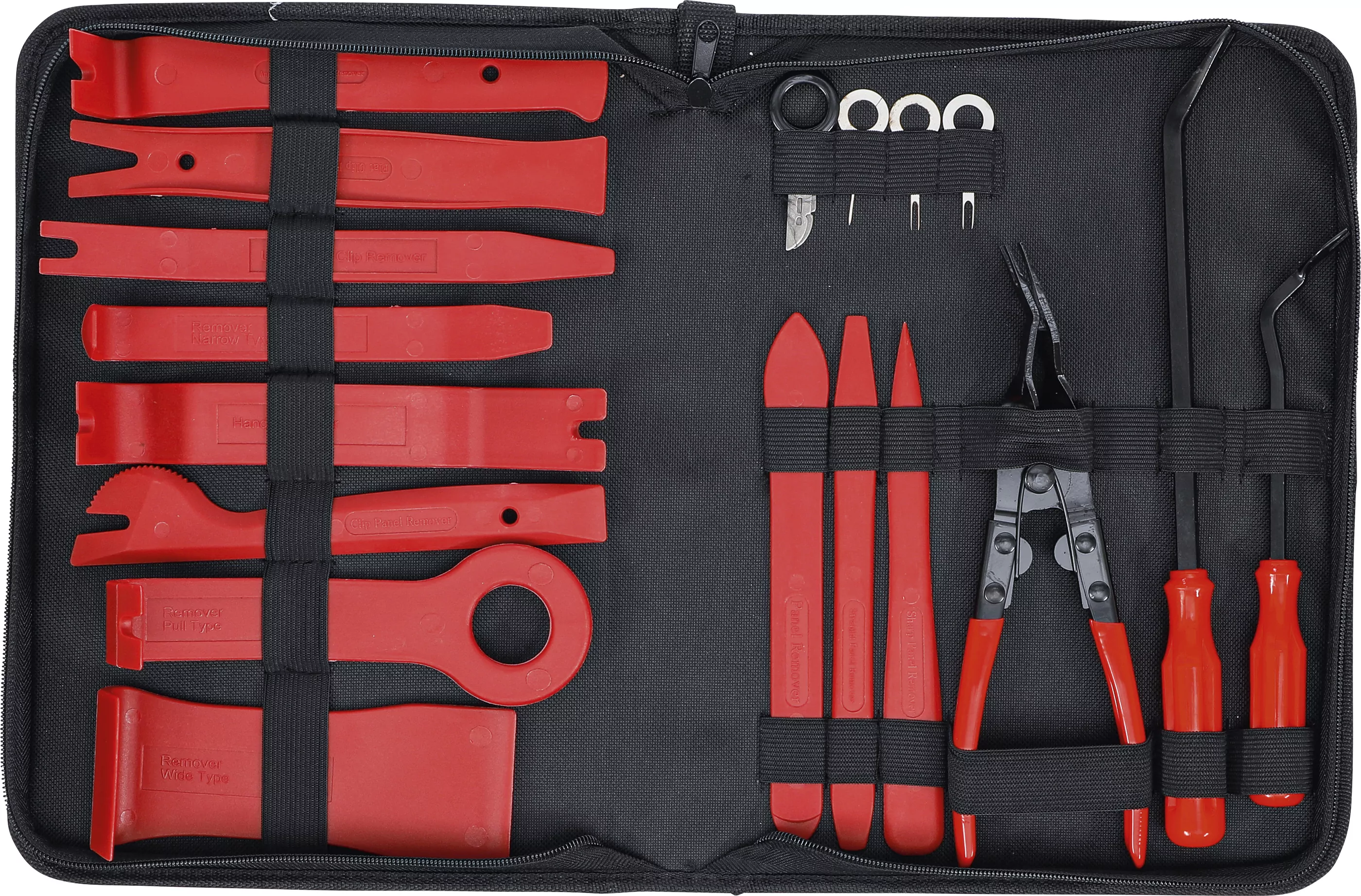 Verkleidungs-Demontagekeil- und Zierleistenkeile-Satz | verschiedene Formen | 19-tlg.