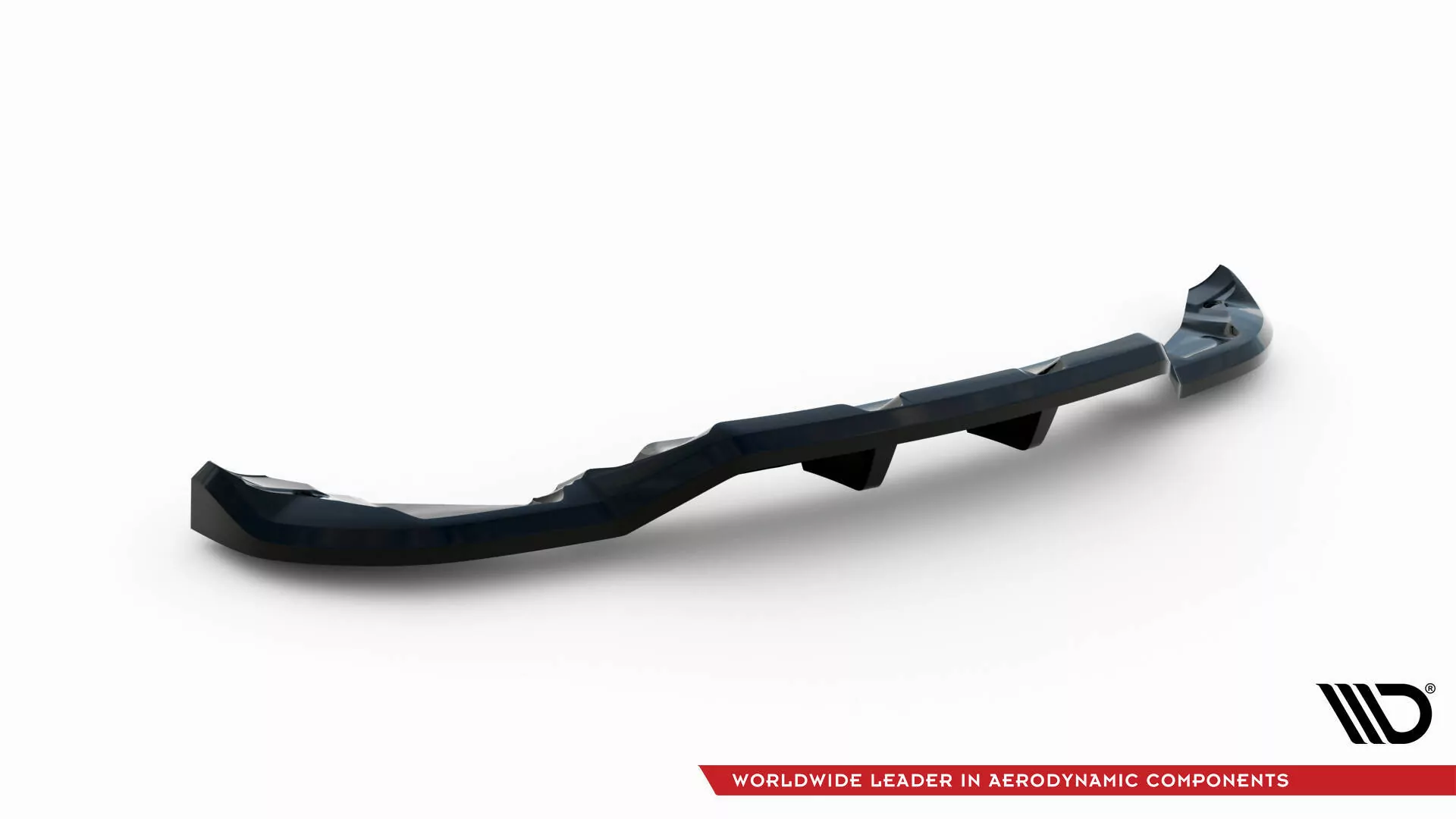 Hinten Splitter (mit Einem Vertikalem Balken) Land Rover Range Rover Evoque HSE Dynamic Mk1 Facelift Schwarz Hochglanz