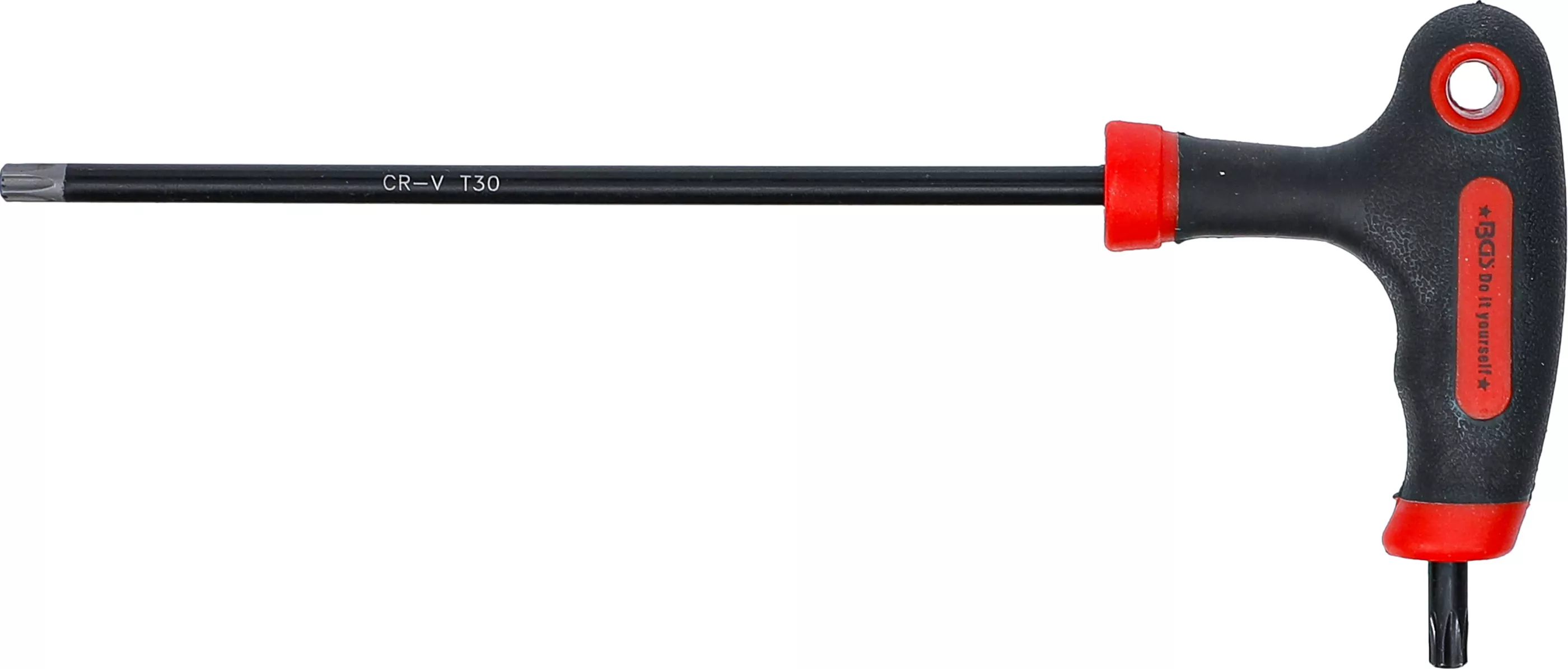 Schraubendreher mit T-Griff und seitlicher Klinge | T-Profil (für Torx) mit/ohne Bohrung T30