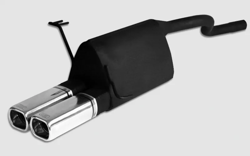 Ulter Sportauspuff für Fiat Punto II 1999-2005 - 2 Endrohre Rechteckig 80×65
