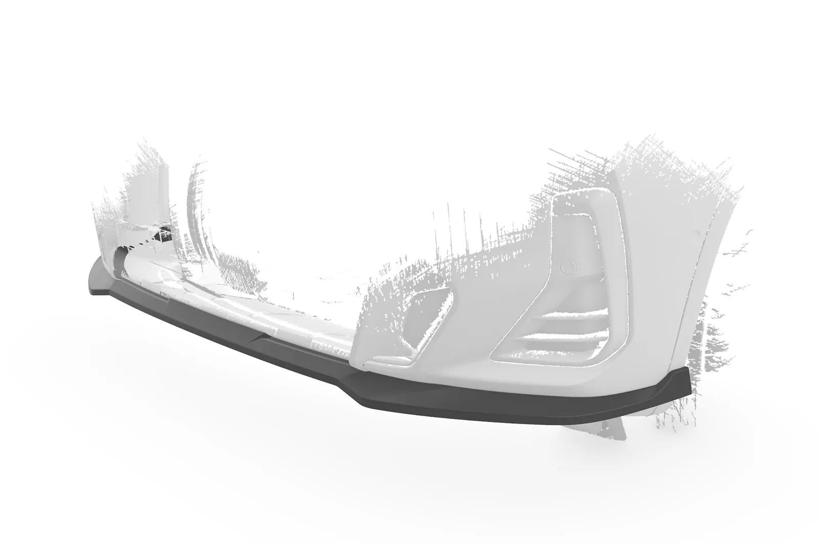 Cup-Spoilerlippe mit ABE für BMW X3 G01 / X4 G02 M-Paket CSL722 Schwarz Strukturiert