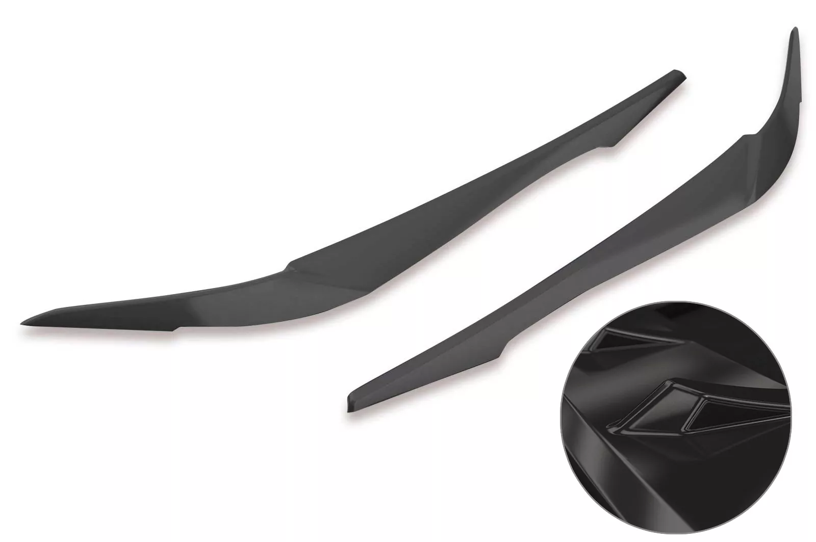 Scheinwerferblenden für BMW X1 F48 SB288-G Schwarz Hochglanz