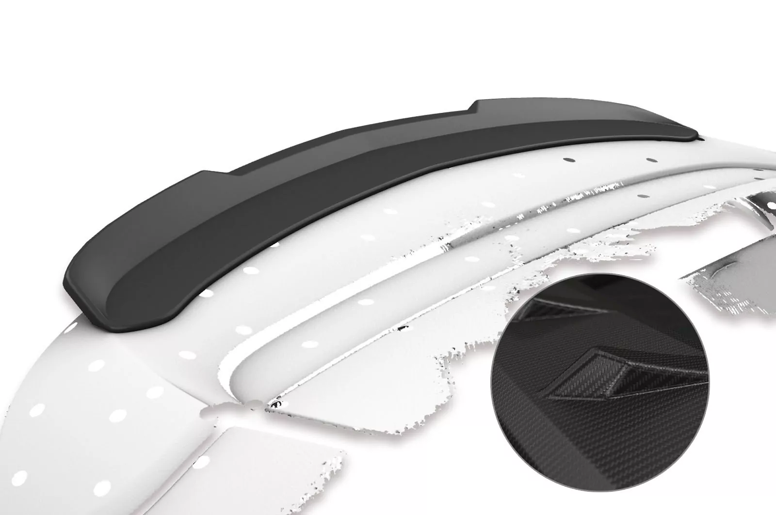 Heckflügel mit ABE für Opel Corsa D OPC HF737-M Carbon Look (matt)