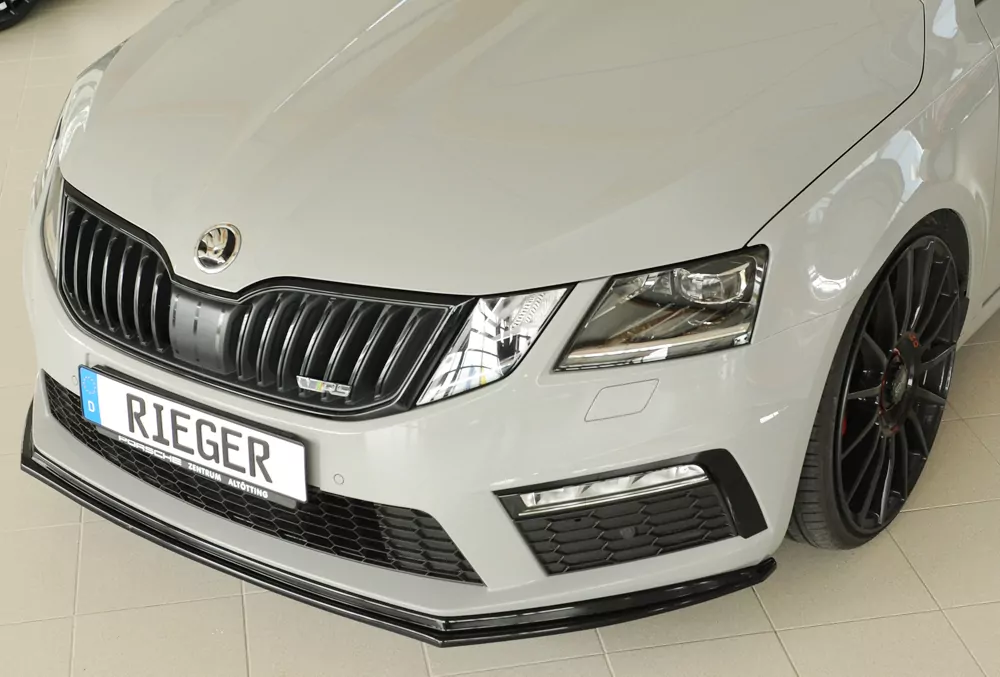 Rieger Spoilerschwert für Skoda Octavia RS (5E) | Combi 02.17- (ab Facelift) für orig. RS-Frontschürze
