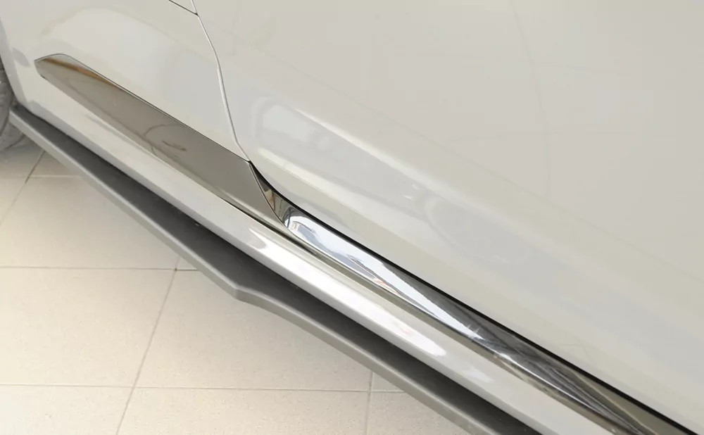 Rieger Seitenschweller rechts ansatz matt schwarz für Audi RS5 (B9/F5) Coupe 03.17-02.20 (bis Facelift)