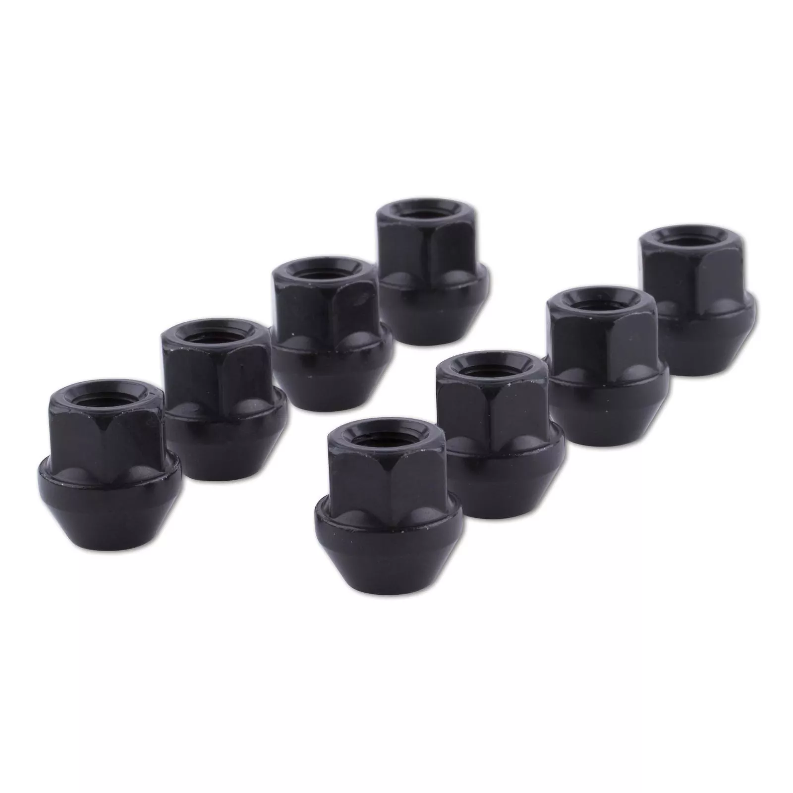 ST Radmutter M12x1,25x25  KE 60° offen SW 19 schwarz (10 Stk.) Alle Alle