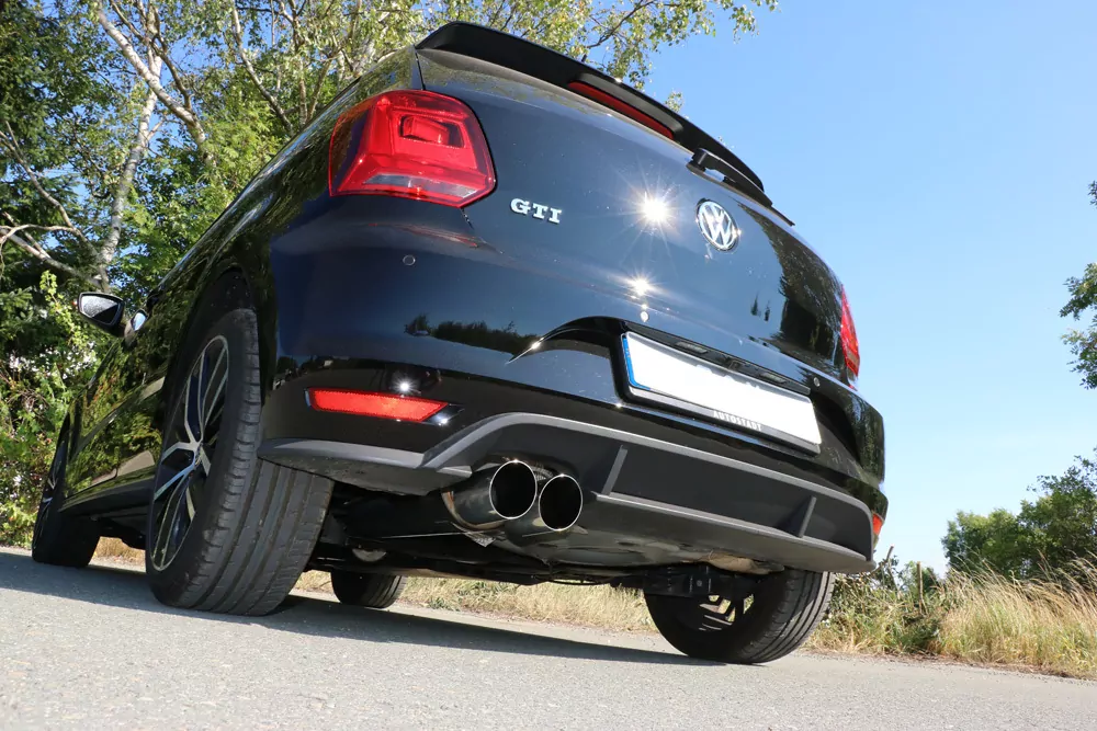 VW Polo 6R - GT und GTI  Endschalldämpfer 63,5mm - 2x90 Typ 14