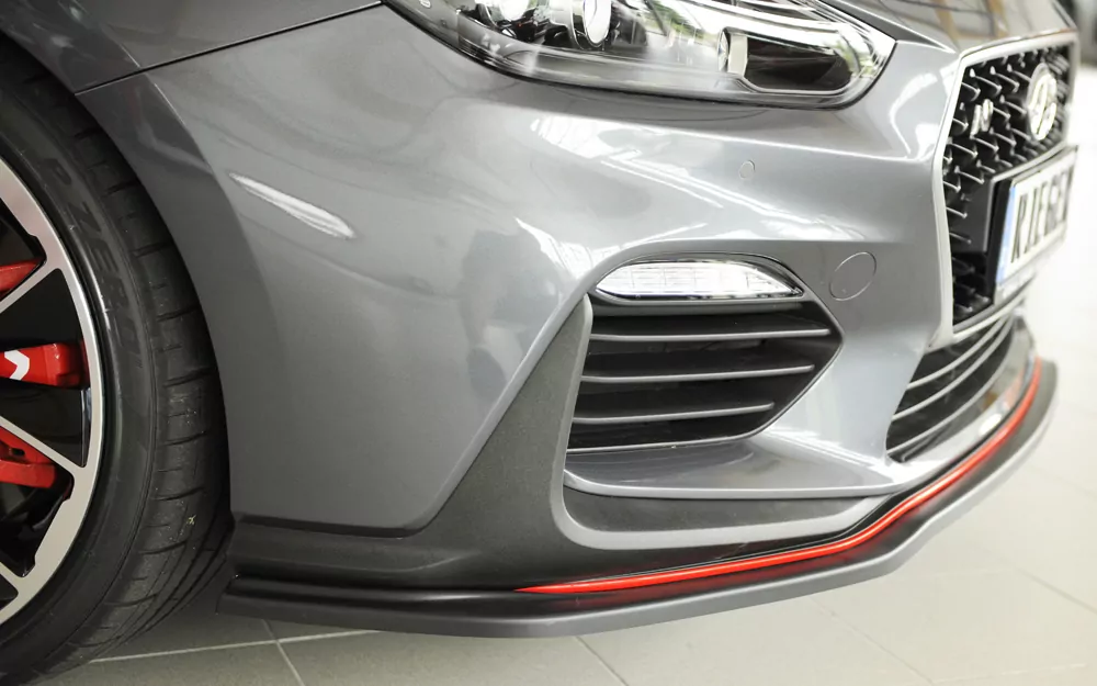 Rieger Spoilerschwert matt schwarz für Hyundai i30 N-Performance  (PDE) 5-tür. (Schrägheck) 07.17-12.20 (bis Facelift)