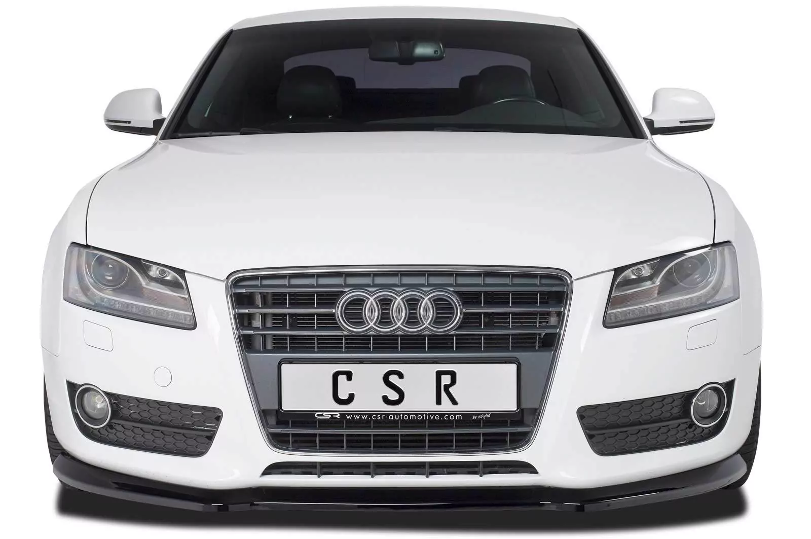 Cup-Spoilerlippe mit ABE für Audi A5 8T CSL378-M Carbon Look (matt)