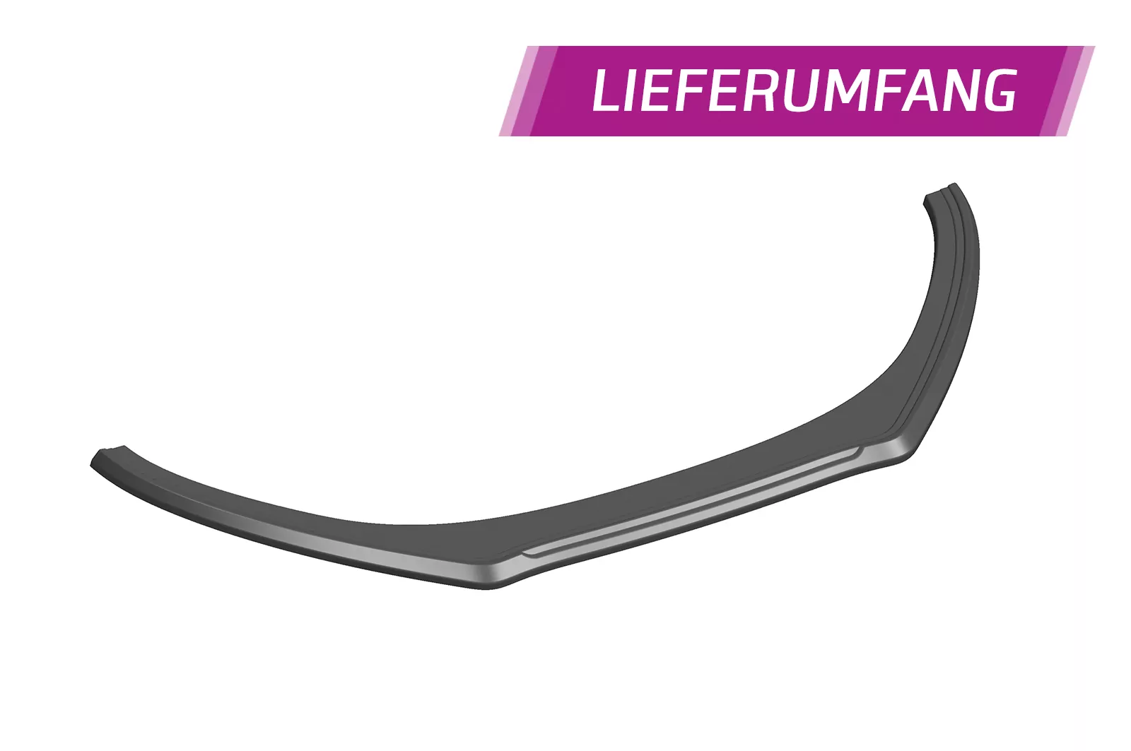 Cup-Spoilerlippe mit ABE für VW Polo V (6R) CSL423 Strukturiert (schwarz matt)