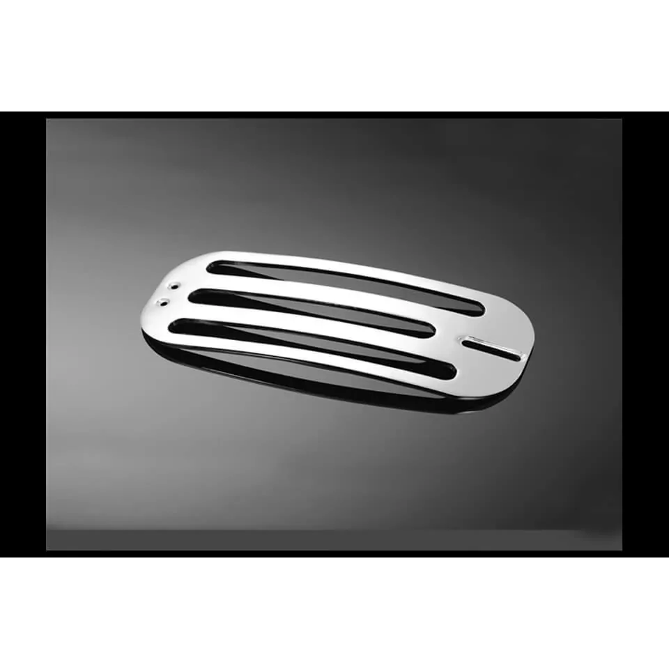 HIGHWAY HAWK Billet Luggage Carrier, solo, universal, chrome