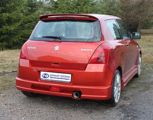 Suzuki Swift III mit Sportstoßstange  Endschalldämpfer - 1x90 Typ 13