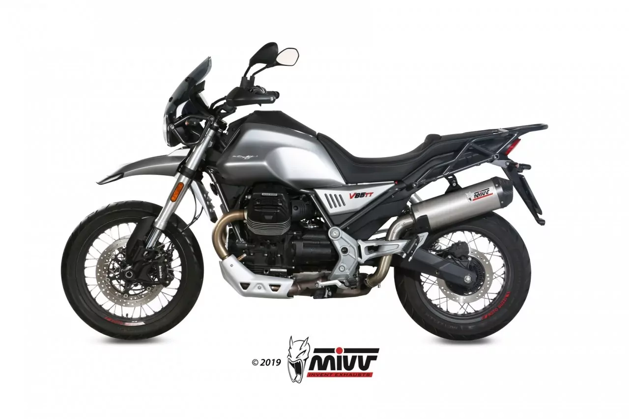 MIVV OVAL Carbon Mit Carbonendkappe MOTO GUZZI V85 TT 2019 >