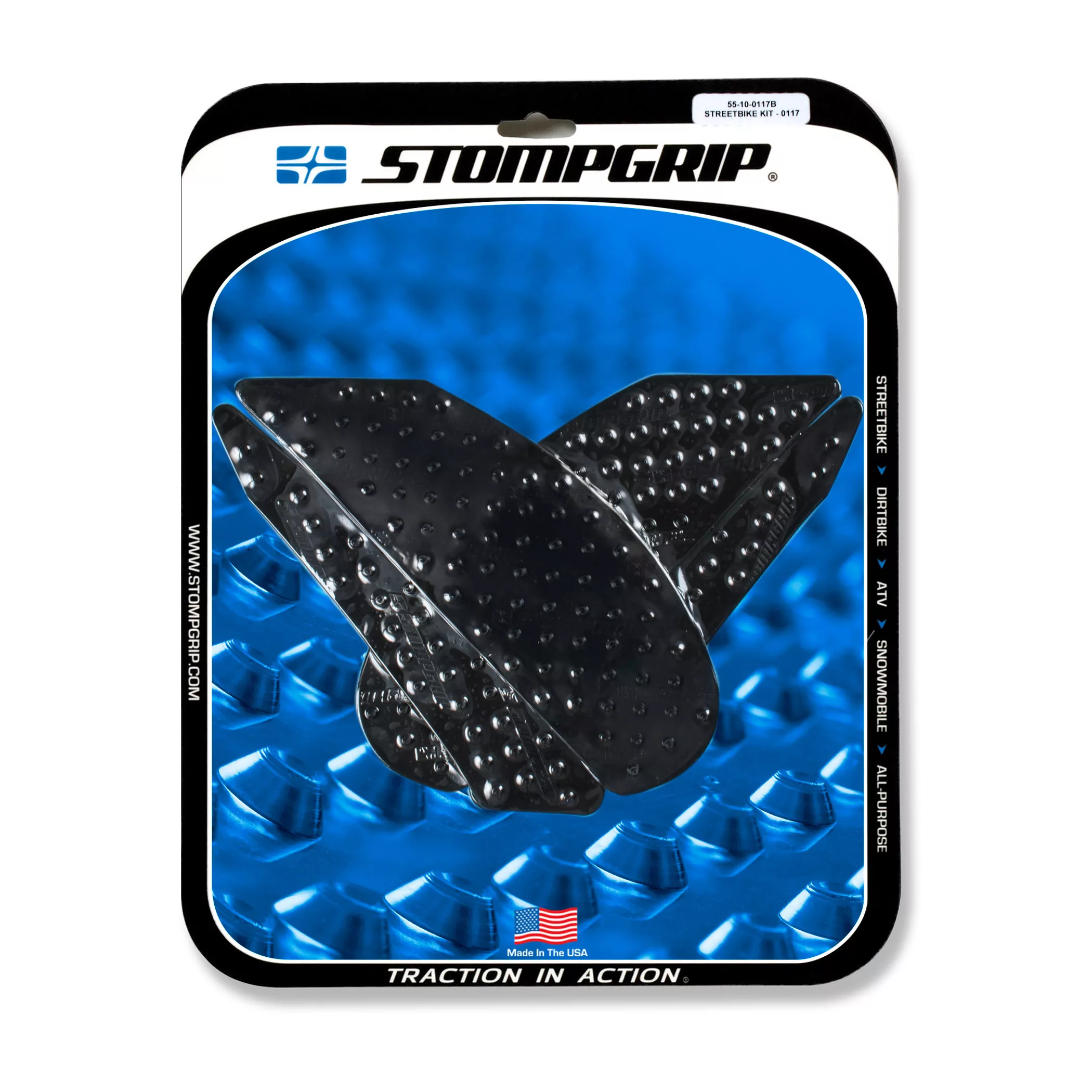 Stompgrip Traction Pad Volcano für Kawasaki Z800 13-16 Schwarz