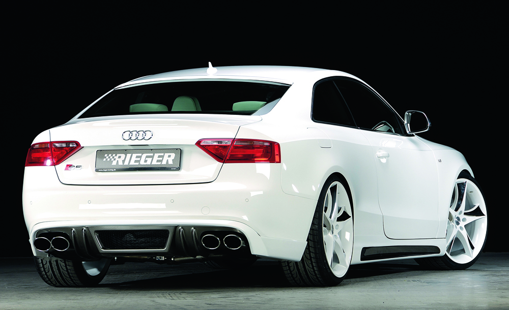 Rieger Seitenschweller rechts  carbon look für Audi A5 S5 (B8/B81) Cabrio 10.11-06.16 (ab Facelift)