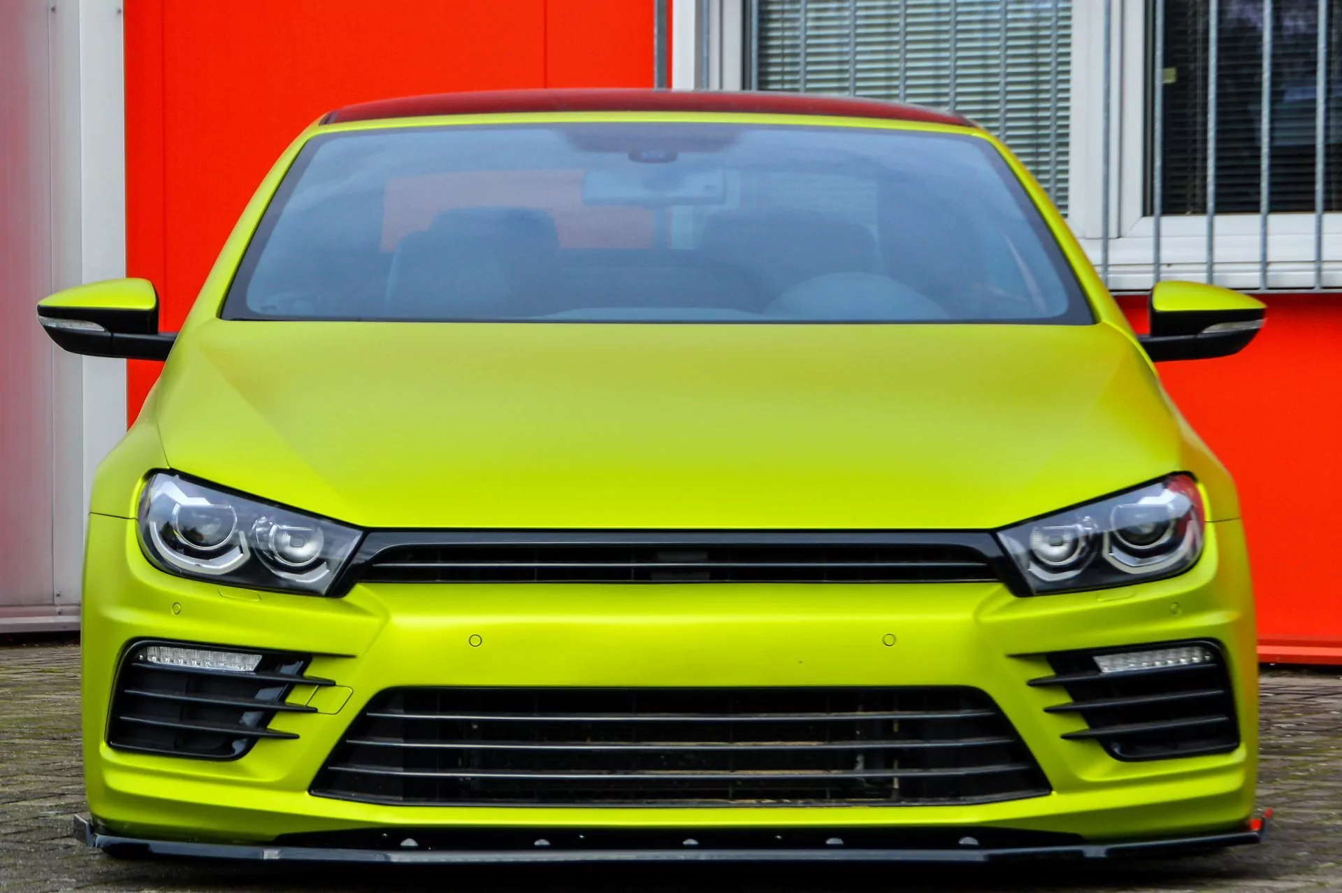 V2 Cup Frontspoilerlippe mit Wing für VW Scirocco R Facelift