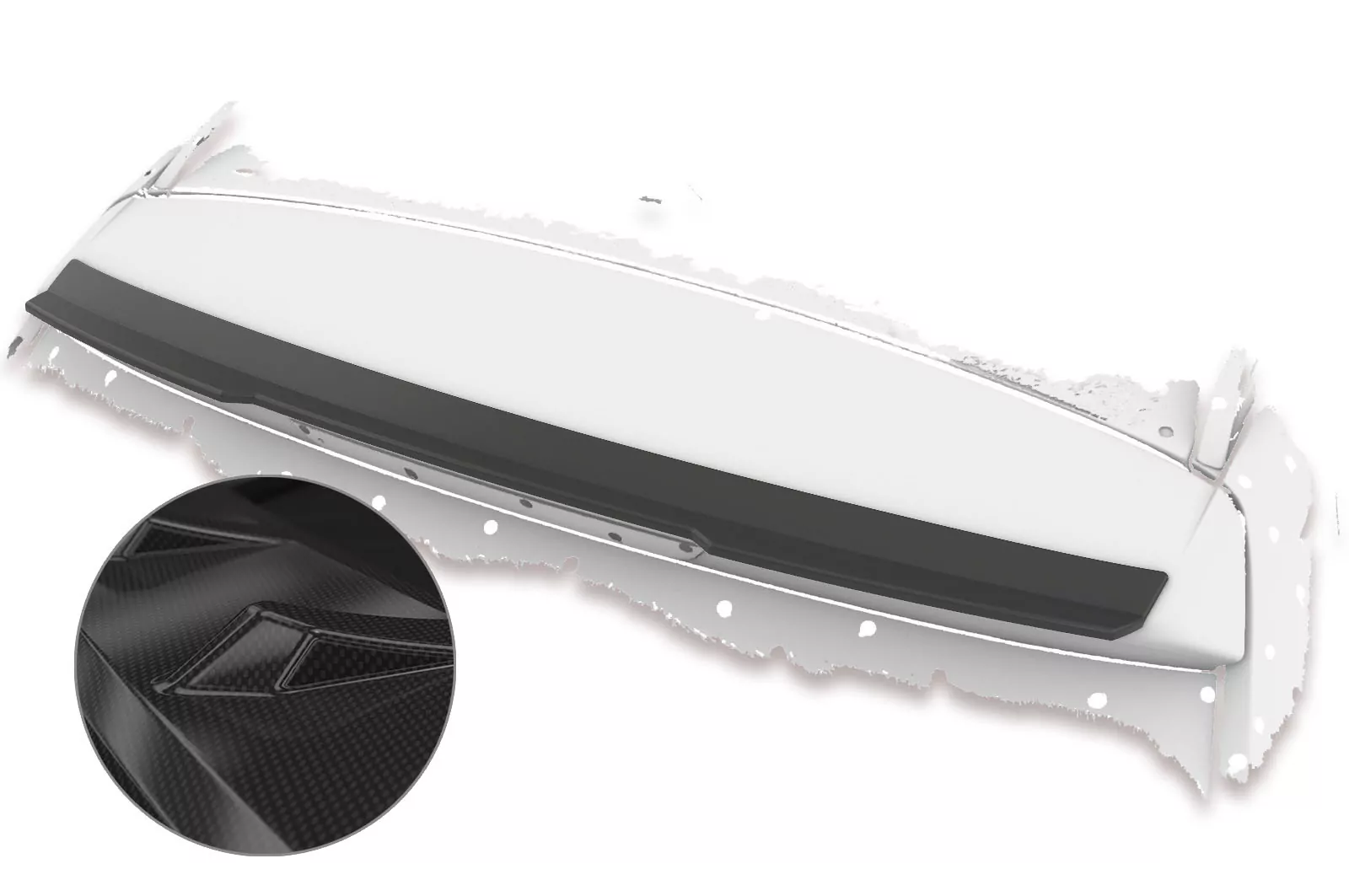 Heckflügel mit ABE für BMW X3 F25 HF671-C Carbon Look Hochglanz