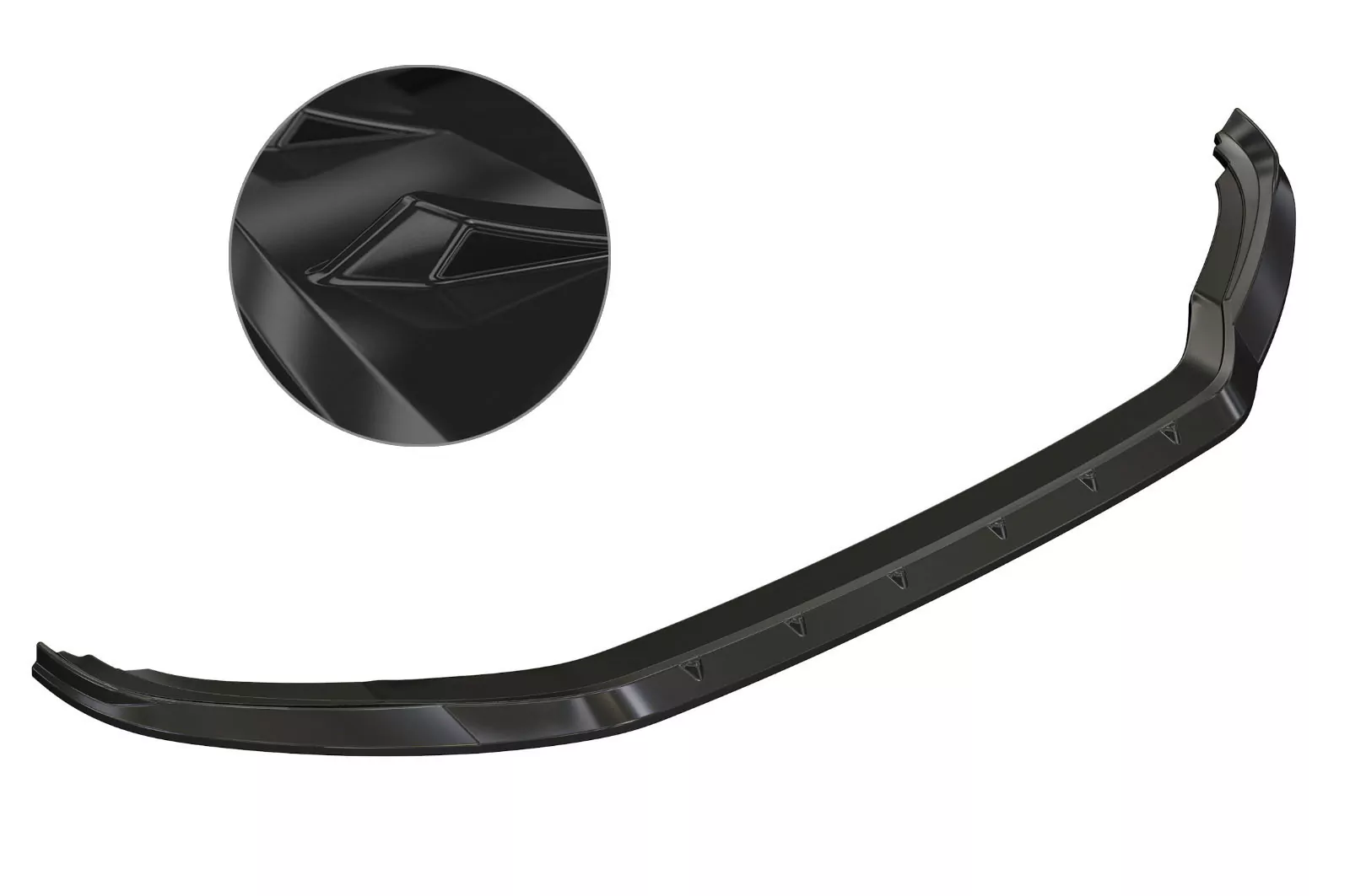 Cup-Spoilerlippe mit ABE für VW Passat B8 Typ 3G Glossy (schwarz hochglanz)