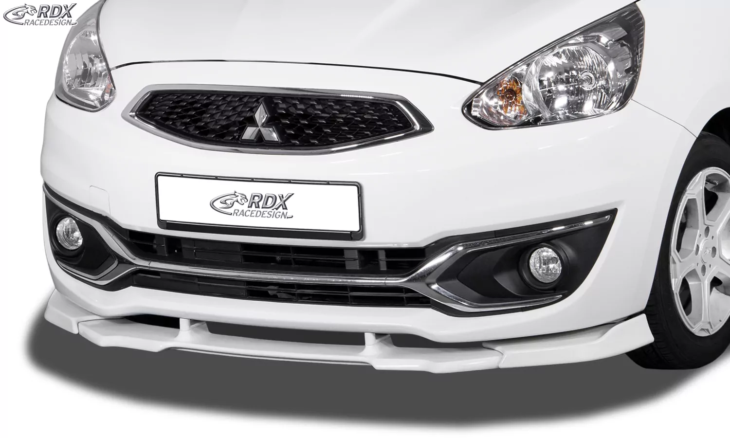 RDX Frontspoiler VARIO-X für MITSUBISHI Space Star & Mirage (2016-2020) Frontlippe Front Ansatz Vorne Spoilerlippe