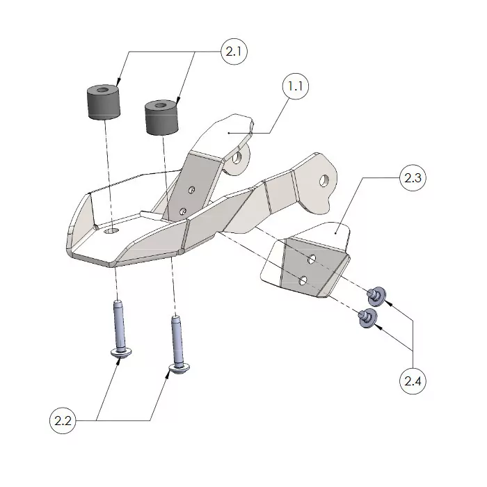 Kennzeichenhalter | Ducati Panigale V4/V4S | 18- verstellbar | inkl. Reflektorhalter