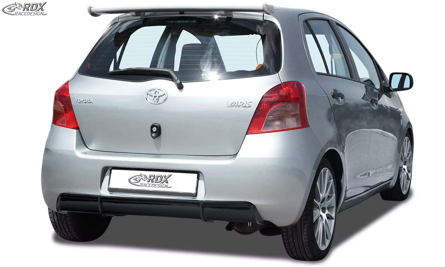 RDX Heckansatz für TOYOTA Yaris P9 2005-2008 Diffusor Heckblende Heckdiffusor