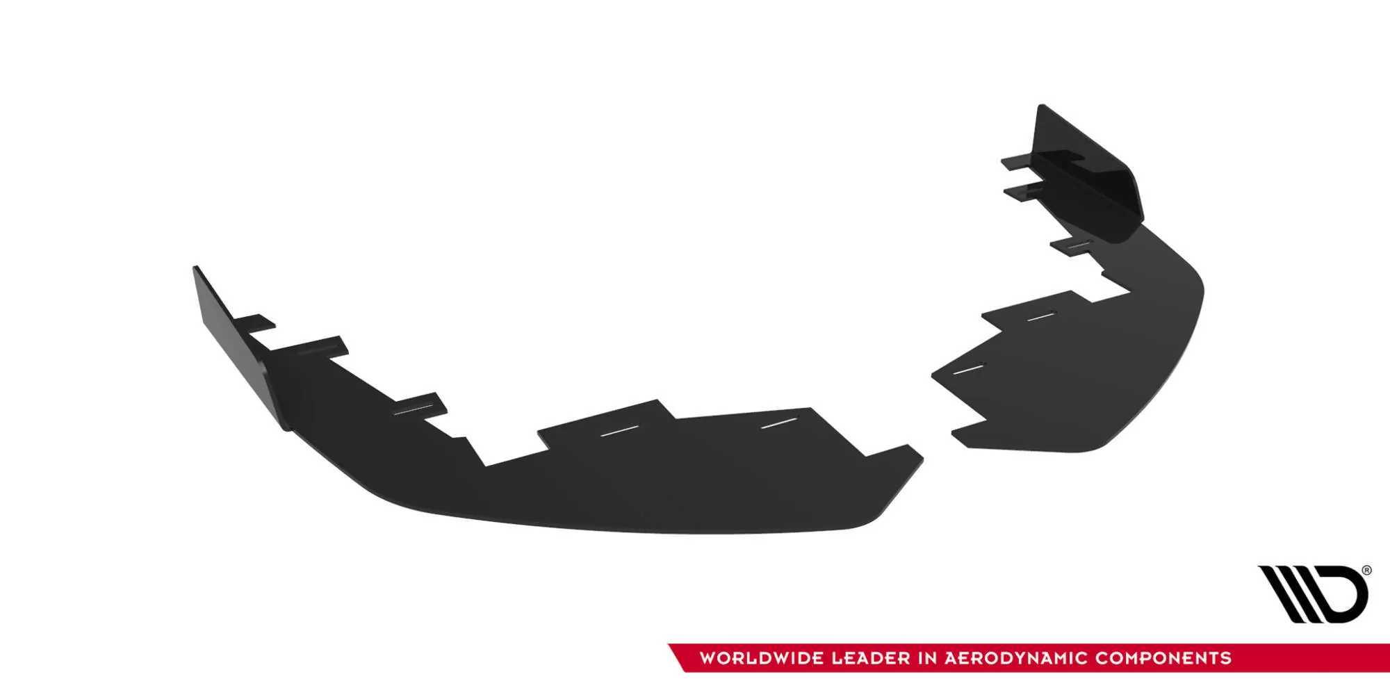 Front Stoßstange Flaps Für Mitsubishi Lancer EVO X Schwarz Hochglanz