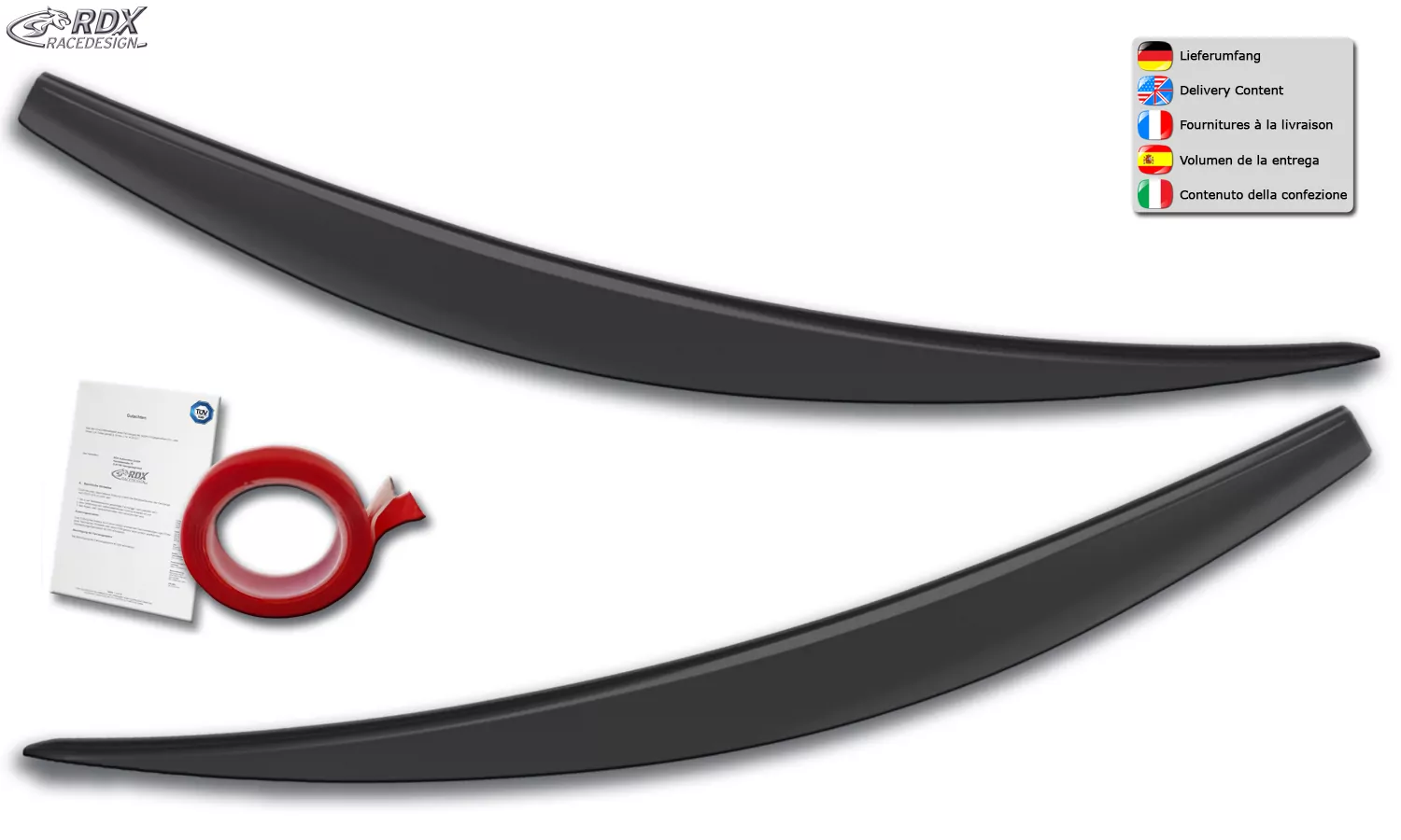 RDX Scheinwerferblenden für FORD C-Max DXA (2015-2019) Böser Blick